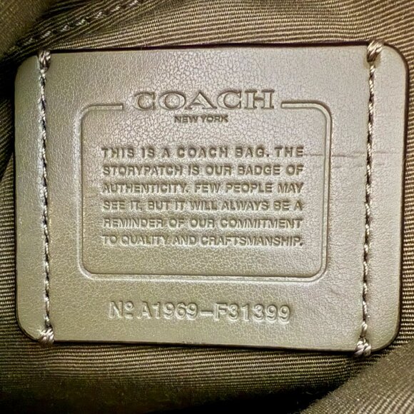 Coach Elle Hobo Bag (Style F31399) – Olive - Picture 4 of 4